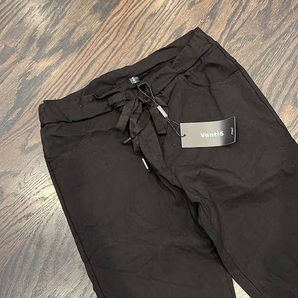 *MORE SIZES ADDED!*NWT Venti6 super soft, stretchy black jogger pants. - Picture 2 of 5